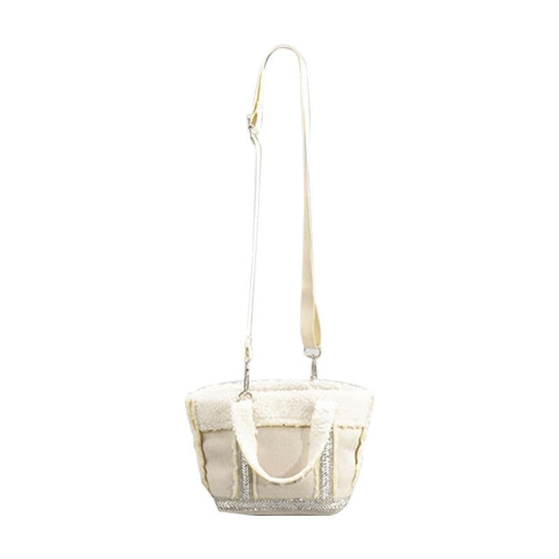 image-Autumn And Winter Woolen Bucket Bag Female Special-interest Design