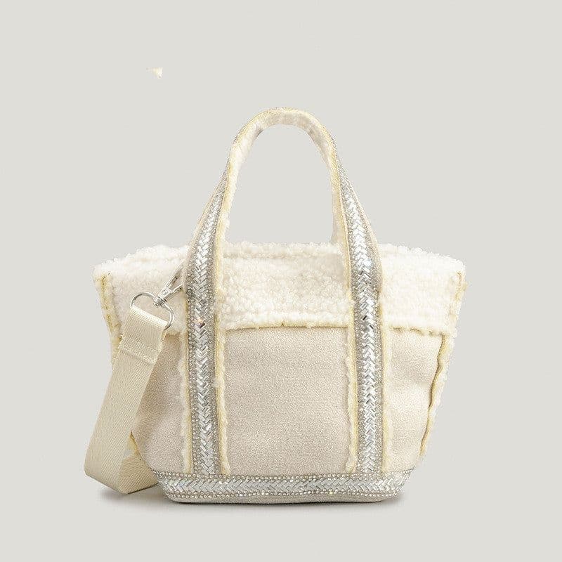 image-Autumn And Winter Woolen Bucket Bag Female Special-interest Design