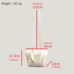 image-Autumn And Winter Woolen Bucket Bag Female Special-interest Design