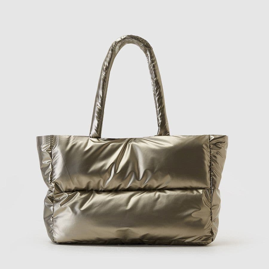 image-Down Cotton-padded Coat Tote Bag Women's Fashion Simple