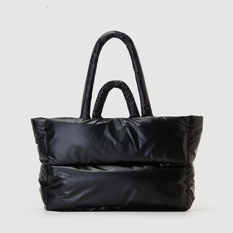 image-Down Cotton-padded Coat Tote Bag Women's Fashion Simple