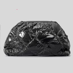 image-Down Cotton-padded Jacket Clip Handbag Women's Simple Nylon