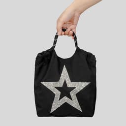 image-Five-pointed Star Oxford Cloth Pull-belt Handbag Women's Simple