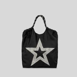image-Five-pointed Star Oxford Cloth Pull-belt Handbag Women's Simple