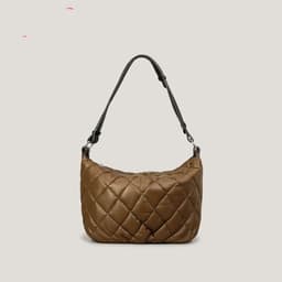 image-Women's Large-capacity Nylon Quilted Crossbody Bag