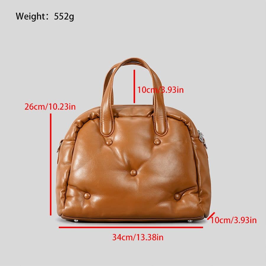 image-Simple And Soft Space Cotton Portable Tote Bag For Women