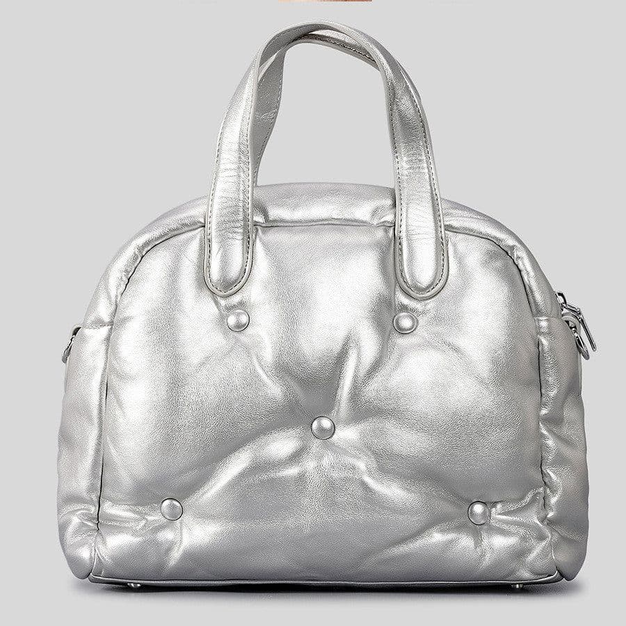 image-Simple And Soft Space Cotton Portable Tote Bag For Women