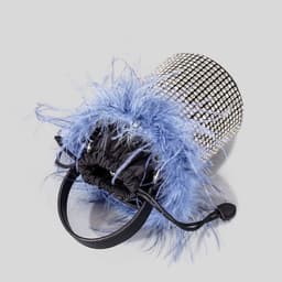 image-Plush Bucket Bag Female Bling Hot Drilling