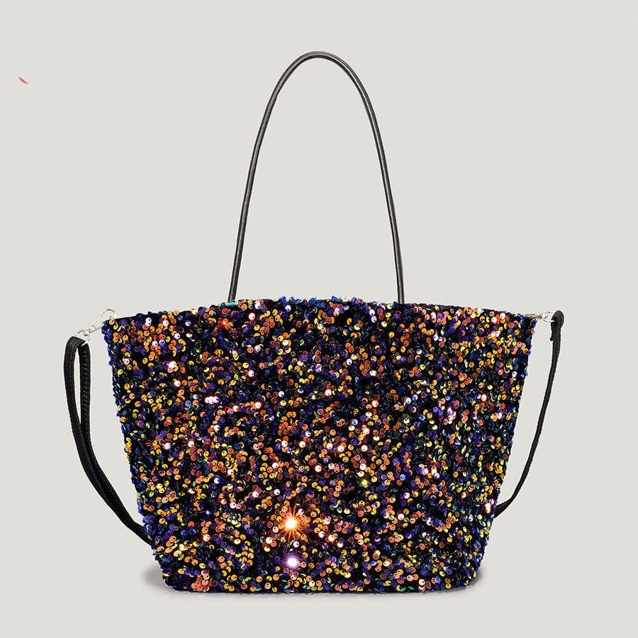 image-Autumn And Winter Super Flash Sequin Tote Bag Female Bling Sequins
