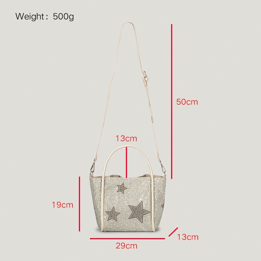 image-Autumn And Winter XINGX Rhinestone Shopping Handbag For Women