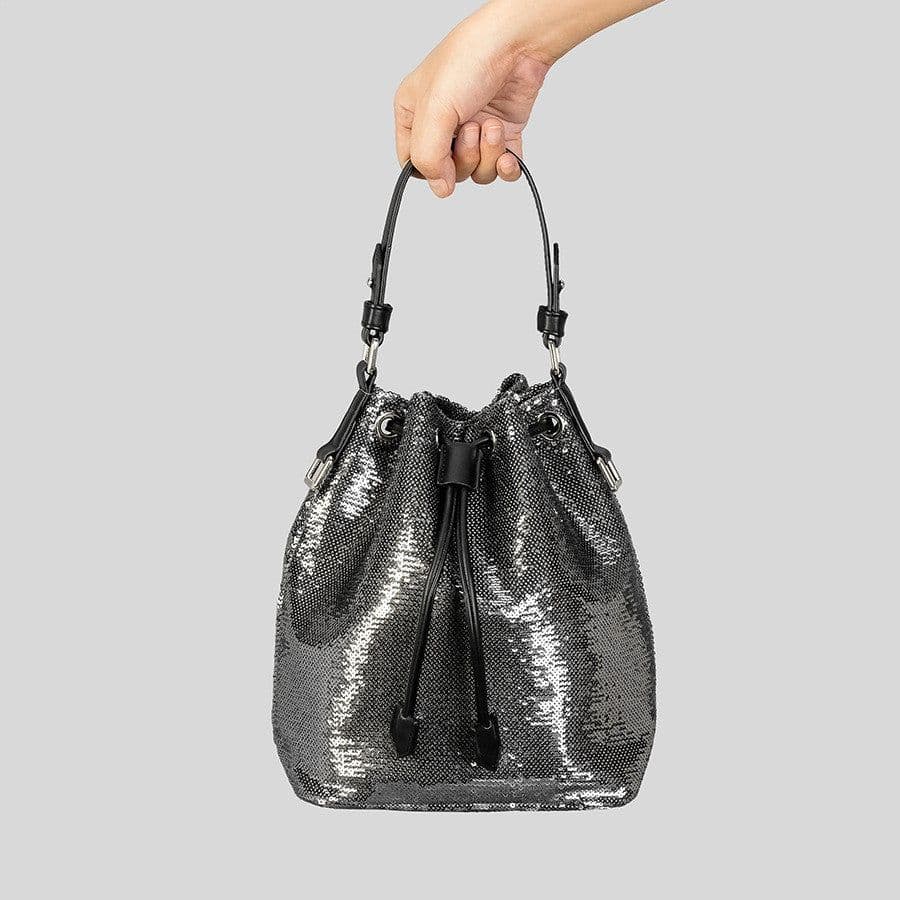 image-Bling Sequin Bucket Bag Women's Retro Elegant Sequins