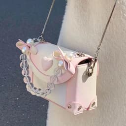 image-Fashion Pearl Shoulder Crossbody Handbag