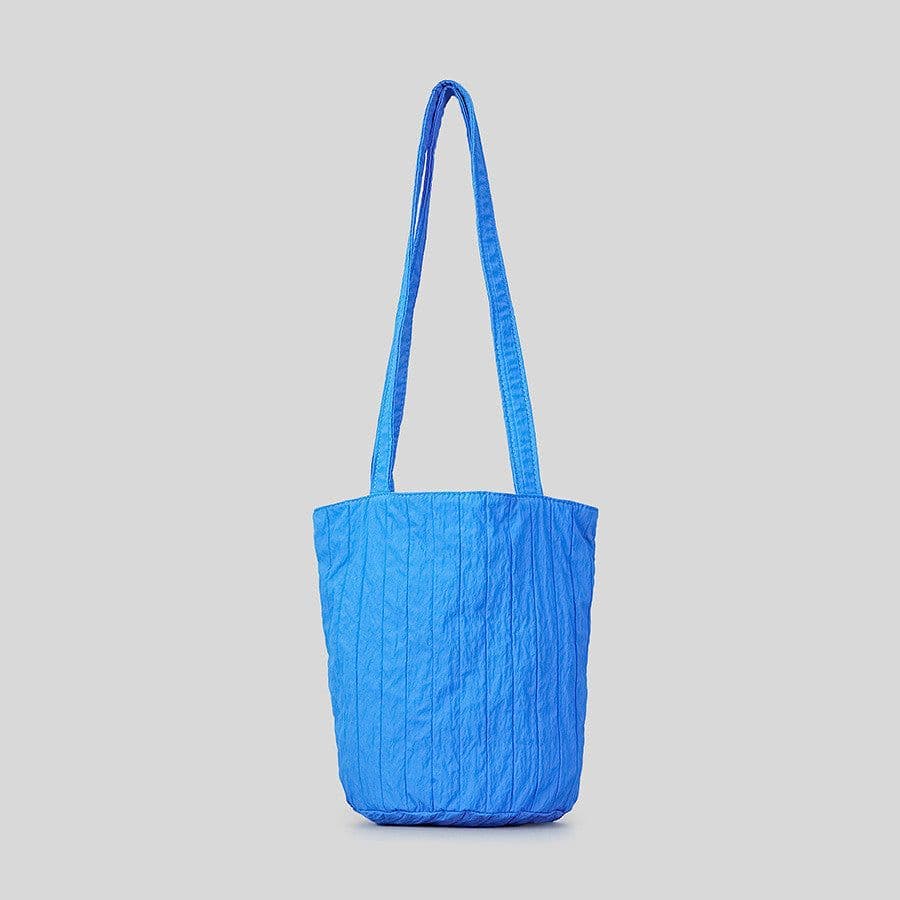 image-Women's Fashion Simple Vertical Stripes Pleated Bucket Bag