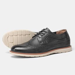 image-Men's Ultra-light Brogue Casual Retro Spring And Summer Comfortable Leather Sneakers