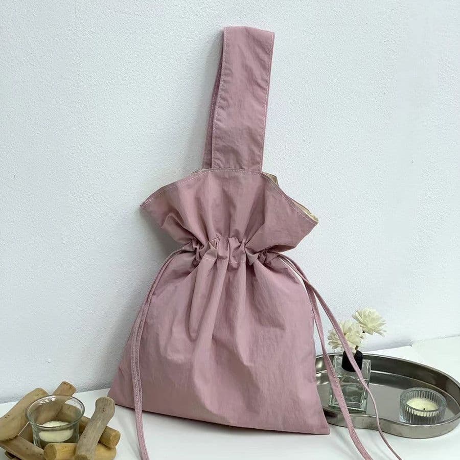 image-Women's Fashion Casual Simple Nylon Cloth Bucket Bag