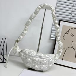 image-Women's Fashion Casual Cloud Pleated Shoulder Messenger Bag