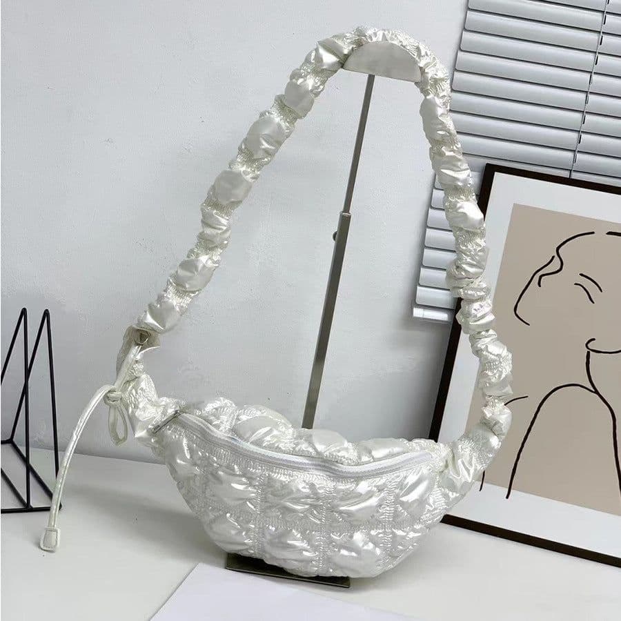 image-Women's Fashion Casual Cloud Pleated Shoulder Messenger Bag