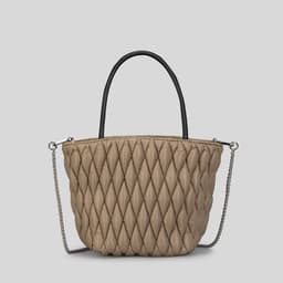 image-Women's Fashion Casual Waterproof Nylon Diamond Quilted Handbag