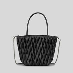 image-Women's Fashion Casual Waterproof Nylon Diamond Quilted Handbag