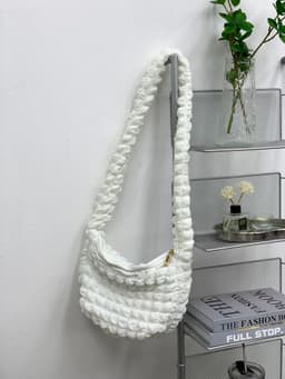 image-Women's Fashion Casual Rhombus Pleated Crossbody Bag
