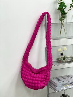 image-Women's Fashion Casual Rhombus Pleated Crossbody Bag