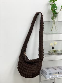 image-Women's Fashion Casual Rhombus Pleated Crossbody Bag