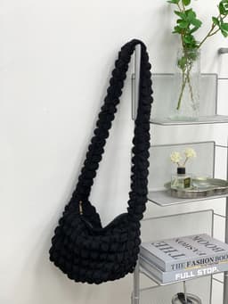image-Women's Fashion Casual Rhombus Pleated Crossbody Bag