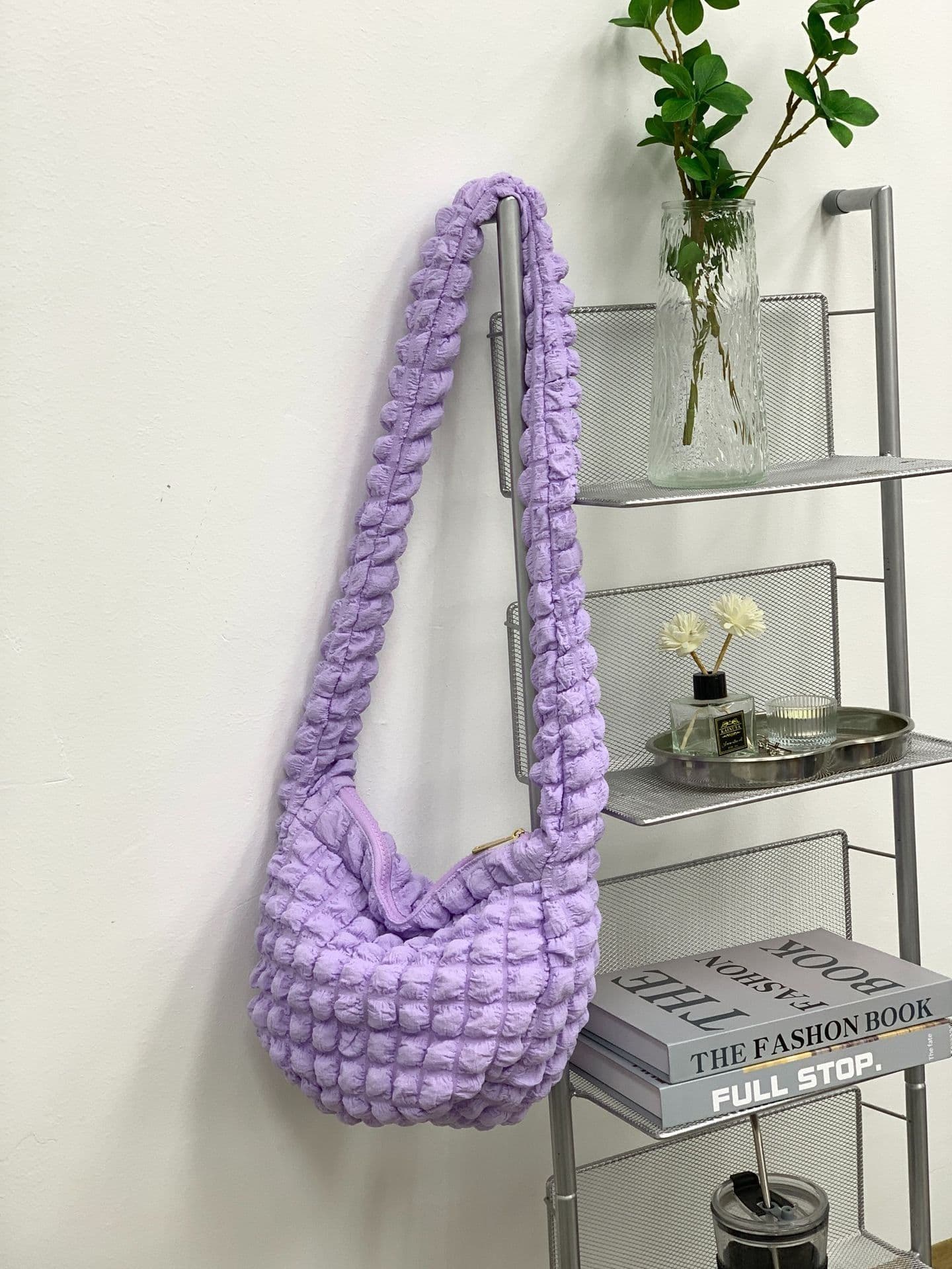 image-Women's Fashion Casual Rhombus Pleated Crossbody Bag