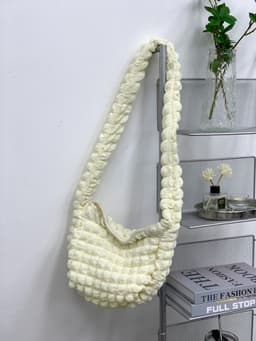 image-Women's Fashion Casual Rhombus Pleated Crossbody Bag