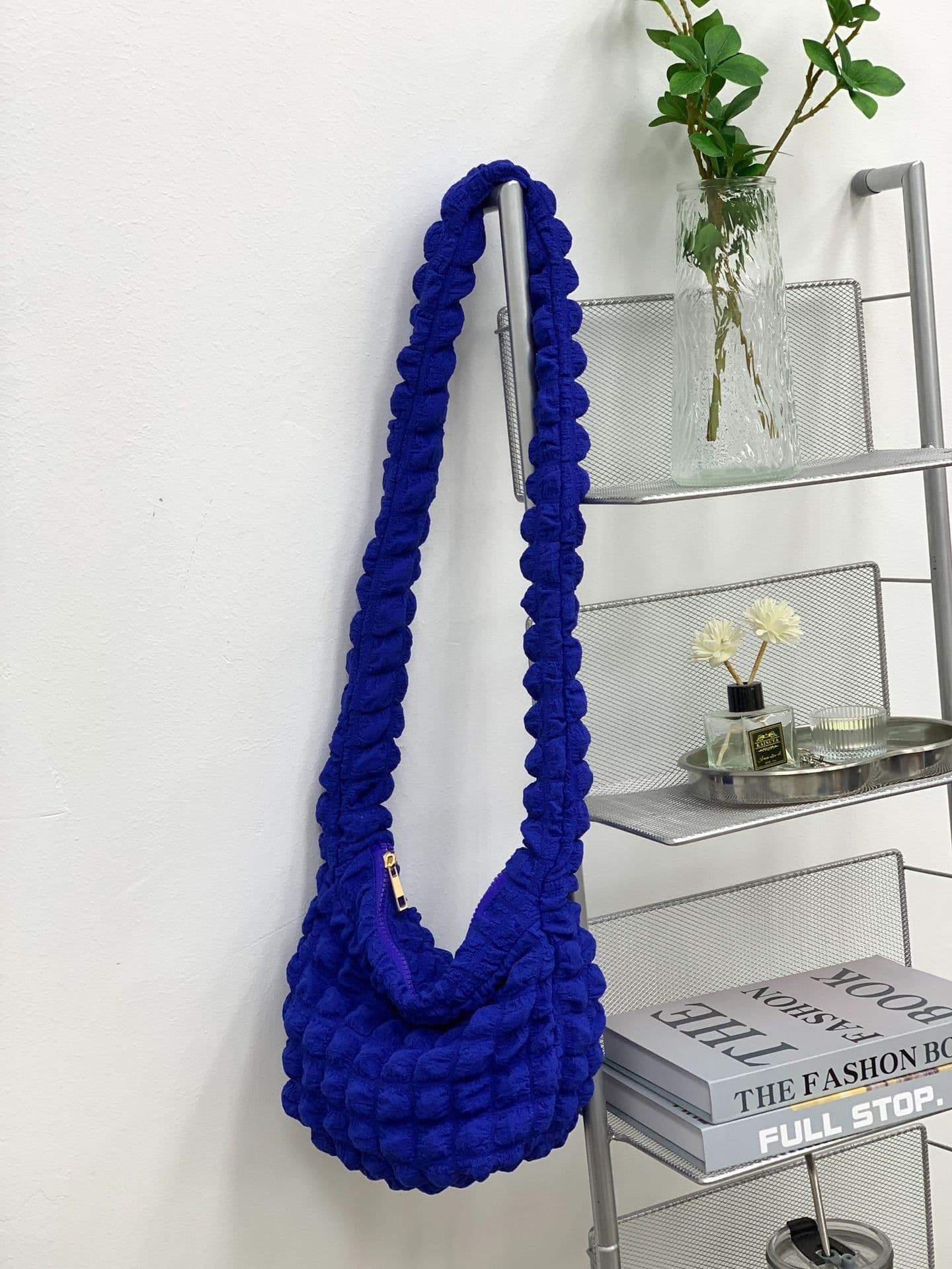image-Women's Fashion Casual Rhombus Pleated Crossbody Bag