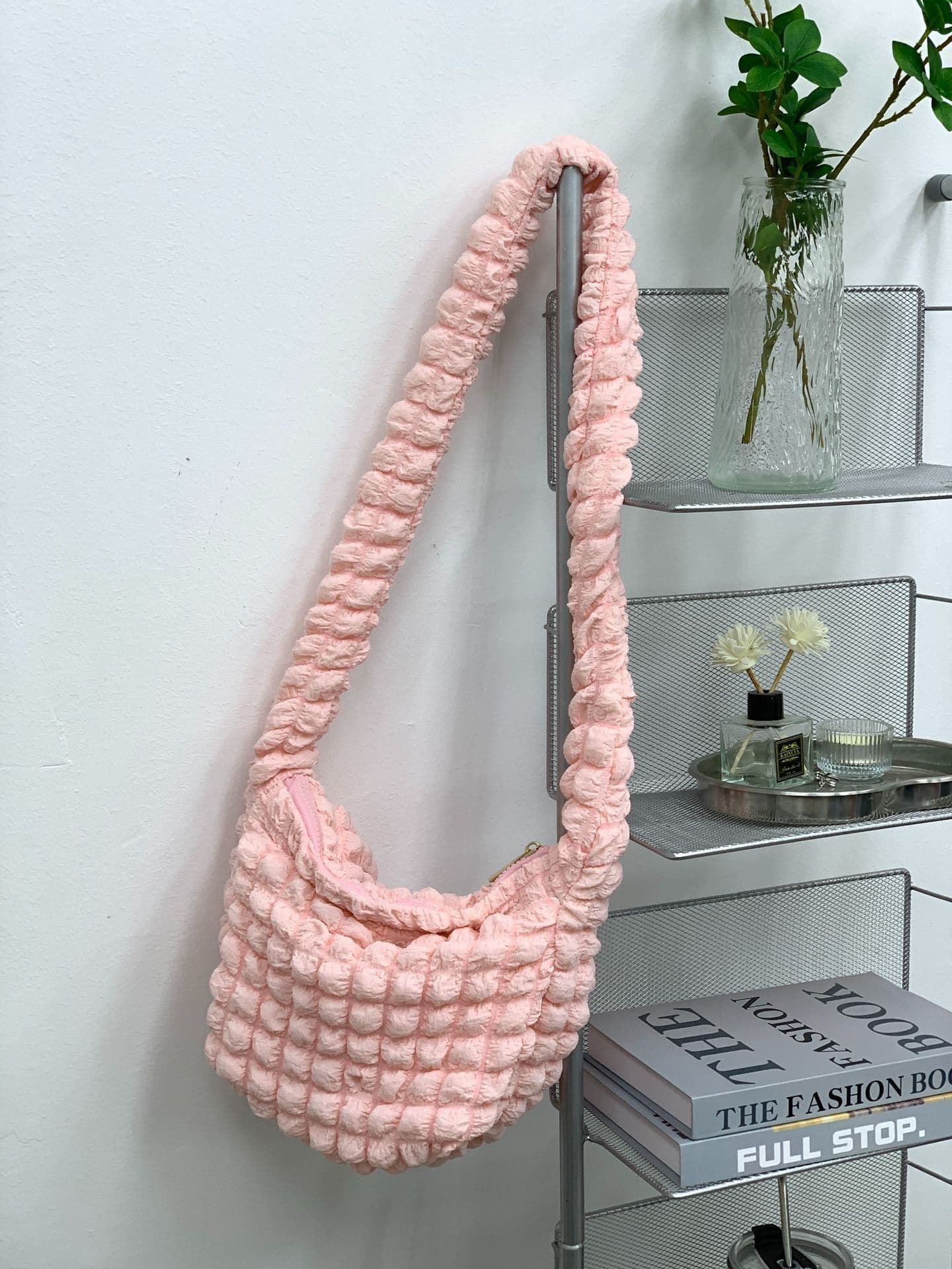 image-Women's Fashion Casual Rhombus Pleated Crossbody Bag