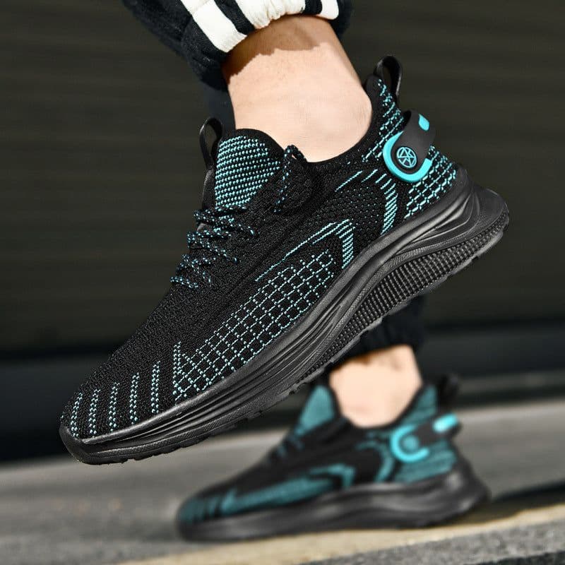 image-Men's Fashion Casual Breathable Lace Up Low-top Running Shoes