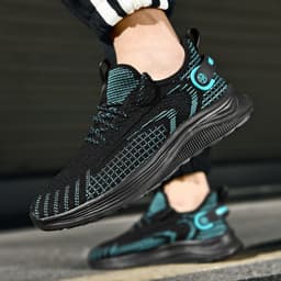 image-Men's Fashion Casual Breathable Lace Up Low-top Running Shoes