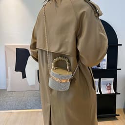 image-Women's Fashion All-matching Rhinestone Fashion Bucket Bag