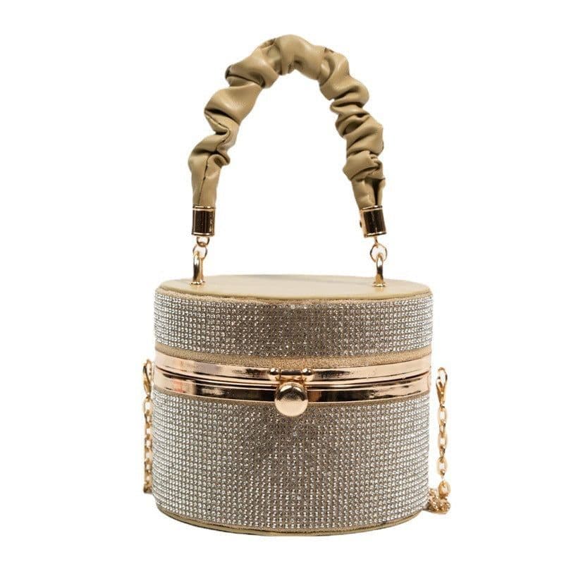 image-Women's Fashion All-matching Rhinestone Fashion Bucket Bag