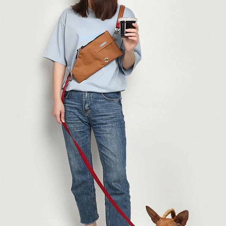 image-Portable Outdoor Dog Walking Bag Portable