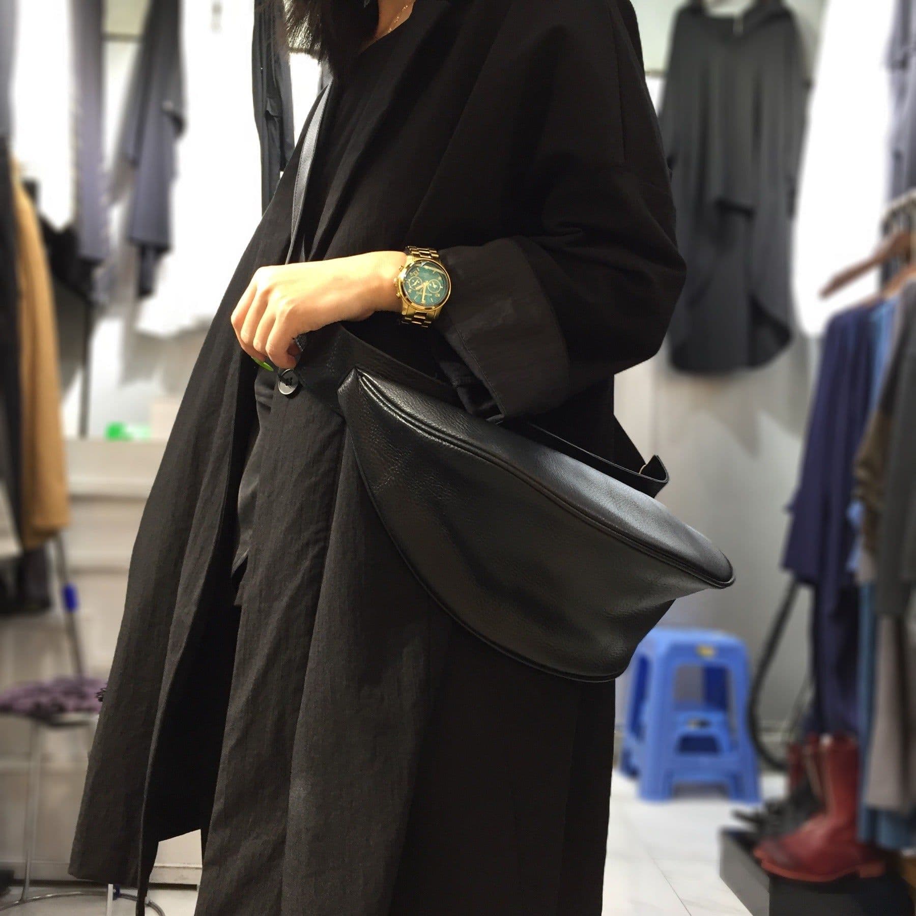 image-Retro Genuine Cattlehide Leather Surface Handmade Clothing Accessories Women's Shoulder Bag