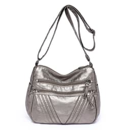 image-Women's Fashion Casual Crossbody Soft Leather Multi-pocket Shoulder Bag