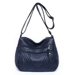 image-Women's Fashion Casual Crossbody Soft Leather Multi-pocket Shoulder Bag