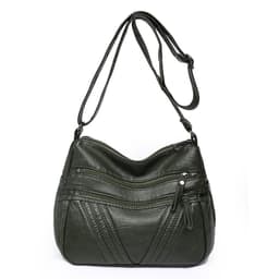 image-Women's Fashion Casual Crossbody Soft Leather Multi-pocket Shoulder Bag