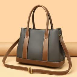 image-Women's Fashion Contrast Color Bag Capacity Shoulder Crossbody Bag
