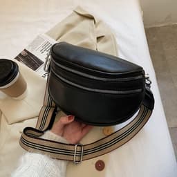 image-New Wide Shoulder Strap Waist Fashion Popular Western Style One Shoulder Women's Crossbody Bag