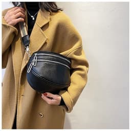 image-New Wide Shoulder Strap Waist Fashion Popular Western Style One Shoulder Women's Crossbody Bag