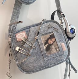 image-Versatile Handheld Leisure Mini Denim Bag Women