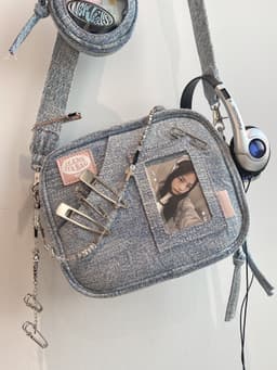 image-Versatile Handheld Leisure Mini Denim Bag Women