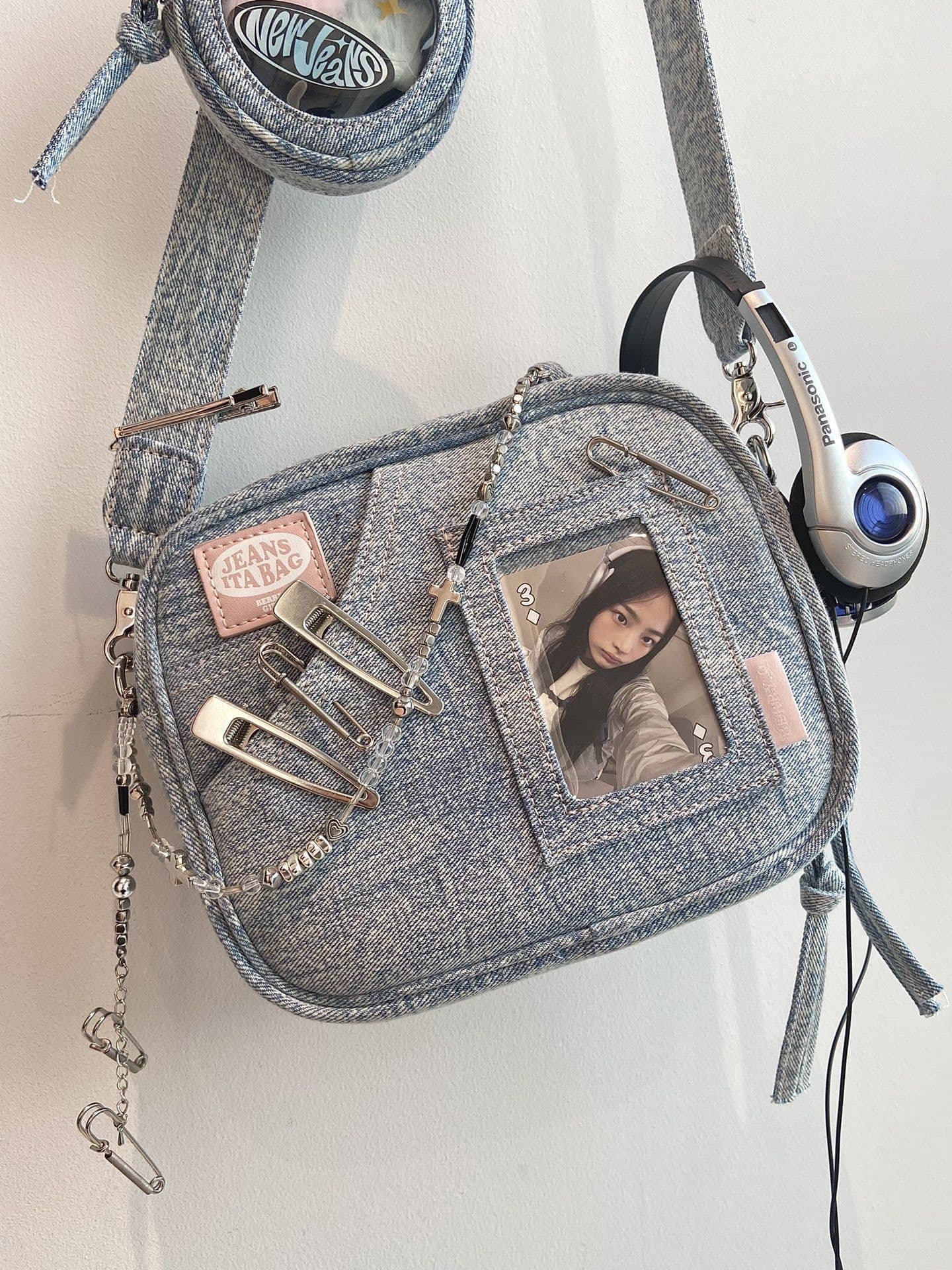 image-Versatile Handheld Leisure Mini Denim Bag Women