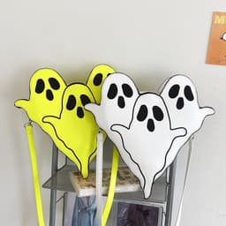image-Halloween Bags Funny 3D Cartoon Ghost Cartoon Shoulder Bags Women Cute Cell Phone Purses Crossbody Bag
