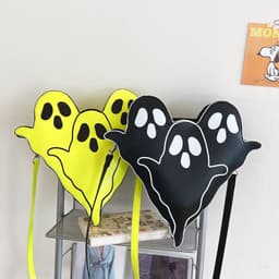 image-Halloween Bags Funny 3D Cartoon Ghost Cartoon Shoulder Bags Women Cute Cell Phone Purses Crossbody Bag