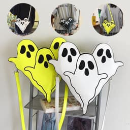 image-Halloween Bags Funny 3D Cartoon Ghost Cartoon Shoulder Bags Women Cute Cell Phone Purses Crossbody Bag