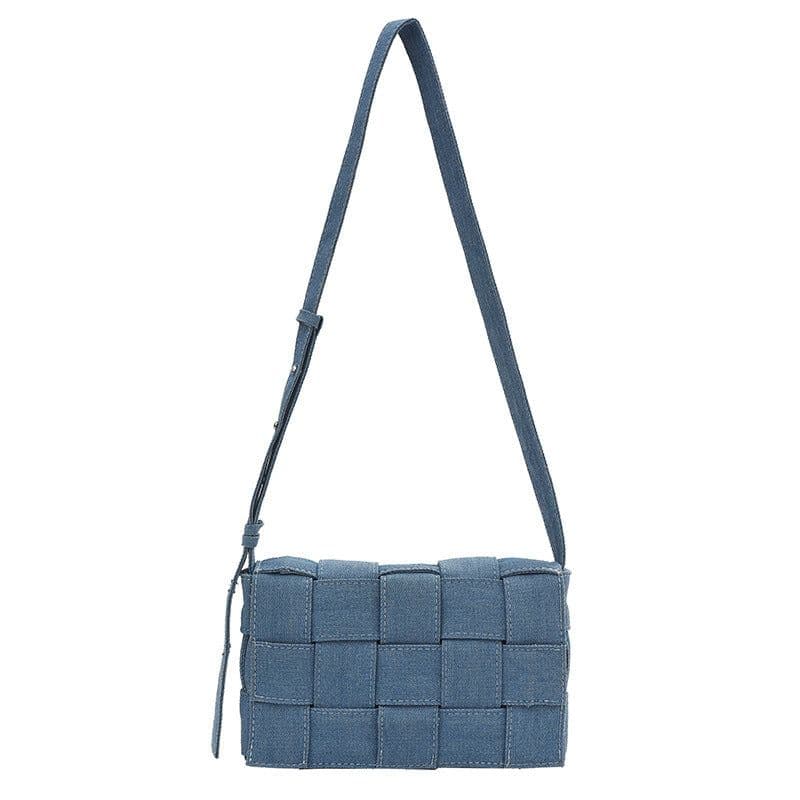 image-Women's Fashion All-match One-shoulder Crossbody Woven Bag